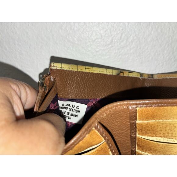 Anushka crossbody Handbag Cell Phone Credit Card Holder Bicycle Garden Print - Picture 10 of 11